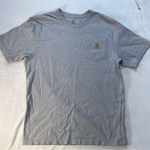 Carhartt Men’s Original Fit Short Sleeve Pocket T-Shirt Gray Size M Workwear